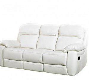 Aston leather 3 seater reclining sofa-0