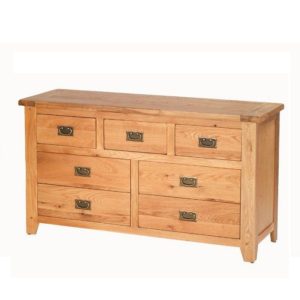 Cherbourg Oak 7 drawer chest-0
