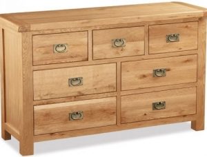 Bergerac Oak 3+4 drawer chest-0