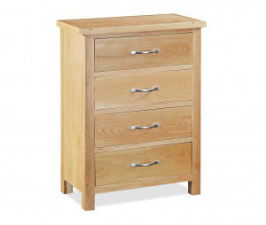 Trinity Petite Oak 4 drawer chest-0