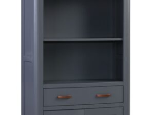 Treviso midnight blue high bookcase