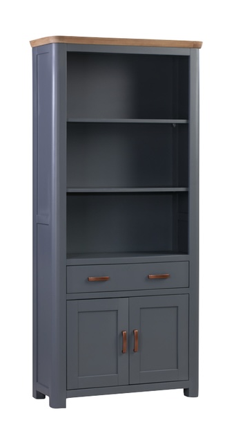 Screenshot Treviso midnight blue high bookcase