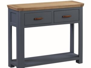 Treviso midnight blue large console table with drawers