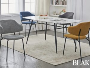 Tribeca dining table and 4 Blake chairs