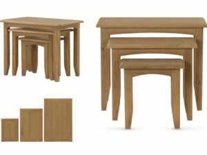 Kilkenny oak nest of 3 tables