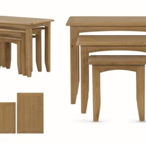 Kilkenny oak nest of 3 tables