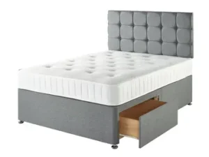 Cashmere Pocket Sprung Divan Set with 2 FREE drawers and FREE headboard