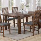 Monterey 160cm extending dining table and 6 chairs