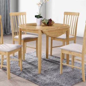 Cologne round drop- leaf table and 4 chairs