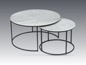 Tribeca round coffee nest of tables