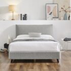Boucle pillow bedframe