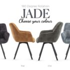 Nevada fixed 110cm round dining table and 4 jade dining chairs Nevada fixed 110cm round dining table and 4 jade dining chairs