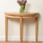 Hanover light half moon table and 2 chairs Hanover light half moon table and 2 chairs