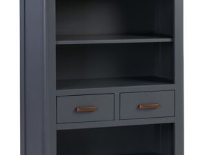 Treviso midnight blue low bookcase