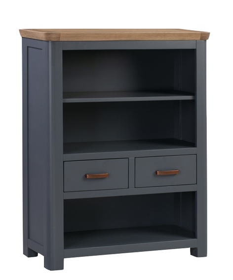 Screenshot Treviso midnight blue low bookcase