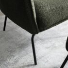 Zane accent chair with free footstool