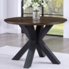 Nevada fixed 110cm round dining table and 4 jade dining chairs Nevada fixed 110cm round dining table and 4 jade dining chairs