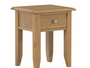 Kilkenny oak lamp table with drawer