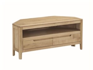Dunmore oak corner  TV unit