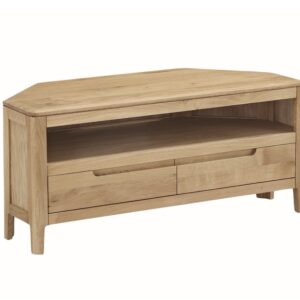 Dunmore oak corner  TV unit