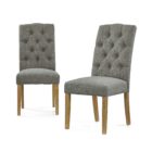 Burford oak button back upholstered chair Burford oak button back upholstered chair