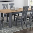 Treviso midnight blue 4’ extending dining table and 4 chairs Treviso midnight blue 4’ extending dining table and 4 chairs