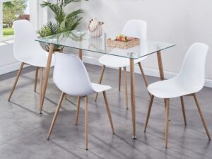 Milana dining table and 4 chairs