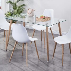 Milana dining table and 4 chairs