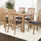 Kilkenny oak 120cm extending dining table and 4 chairs