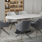 Portofino sintered stone 180cm fixed dining table Portofino sintered stone 180cm fixed dining table