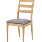 Orlando light oak dining table and 2 chairs, 2 carver chairs and a bench