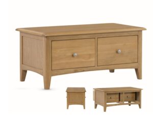 Kilkenny oak 2 drawer coffee table