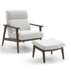 Isaac chair and footstool