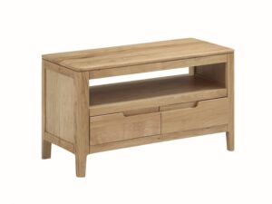 Dunmore oak small TV unit