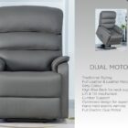 Savoy full leather/leather match dual motor lift, tilt and recline chair