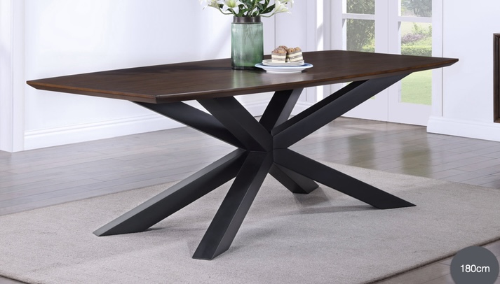 Screenshot Nevada fixed 180cm dining table and 6 jade chairs