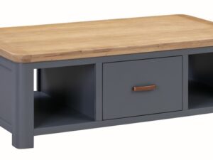 Treviso midnight blue large coffee table with drawer