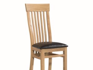 Treviso oak dining chairs x 2
