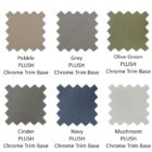 Biarritz plush leather recliner with free stool