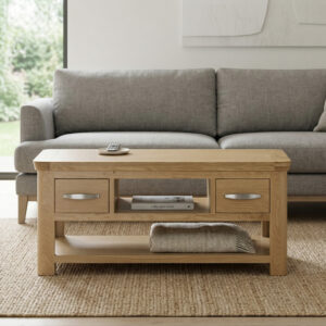 Treviso Oak coffee table with drawers