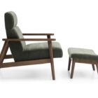 Isaac chair and footstool