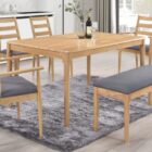 Orlando light oak dining table
