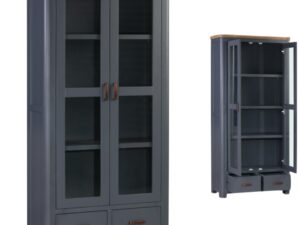 Treviso midnight blue display cabinet