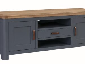 Treviso midnight blue wide TV unit