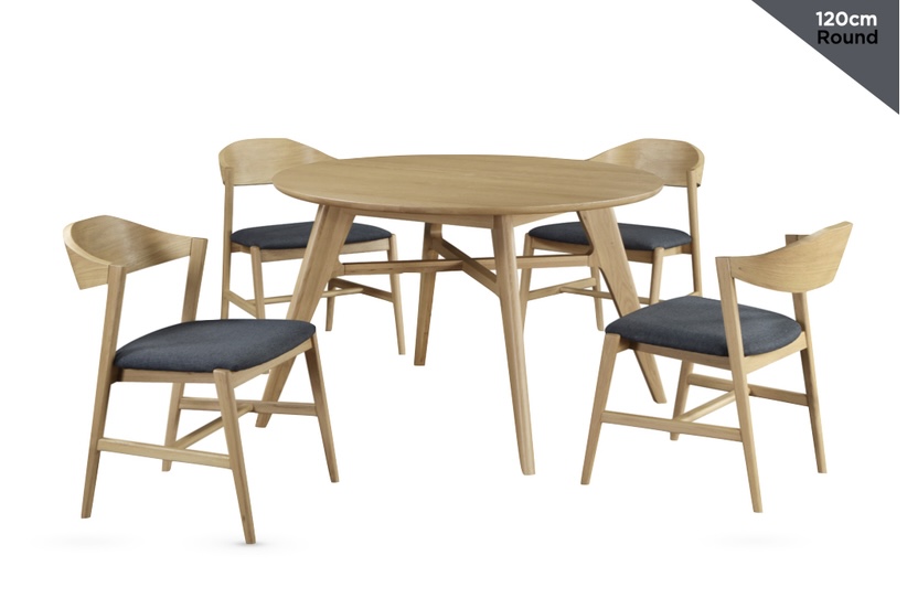Screenshot Carrington oak round dining set