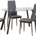 Abbi glass dining set