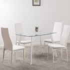 Abbi glass dining set