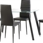 Abbi glass dining set