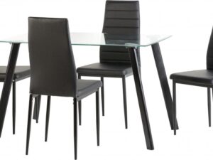 Abbi glass dining set