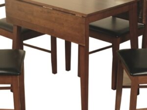 Hanover dark square drop - leaf dining table